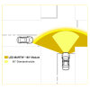 Module flash X180 - rayonnement à 180° - jaune - différents kits de fixation