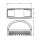 Module flash X180 - rayonnement à 180° - jaune - différents kits de fixation