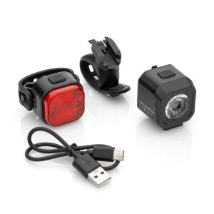 Kit d�clairage LED pour v�lo | Batterie rechargeable | Rechargeable via USB | Angle r�glable