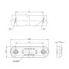 Feu de gabarit - UR10 DARK blanc - 12V/24V