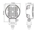 TCR2200 - Projecteur de travail - rond - câble de 1500 mm - 10-30 VCC - max. 23 W