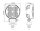 TCR2200 - Projecteur de travail - rond - câble de 1500 mm - 10-30 VCC - max. 23 W