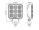 TCE4200 - Projecteur de travail - carré - câble 1500 mm - 10-30 VCC - max. 48 W