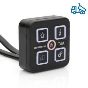 Commande de benne basculante T4A-K - 4x4A - 2x fonction tactile - 2x fonction de commutation - câble de raccordement de 1500 mm