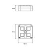 Commande de benne basculante T4A-K - 4x4A - 2x fonction tactile - 2x fonction de commutation - câble de raccordement de 1500 mm
