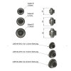Passe-câble DNG 3-5 mm | M12