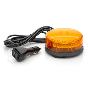 Gyrophare SPARK - Socle magnétique - extra plat - AUTO-DIM - Synchronisation - Classe 2 - DIN 14620, forme B1