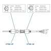Câble de raccordement universel - 4 pôles - compatible avec DEUTSCH DT - 1 sortie
