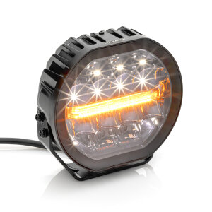 SafeRay 7 pouces projecteur à distance BLACK - Feu de position - Feu davertissement