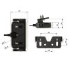 Feux de recul GX1700 - extra plats - 1700 lm - 12 V/24 V - câble de 1500 mm - homologués