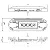 Lampe de position SLIM LED - blanc - graphite