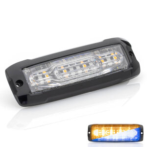 XT12 DUAL COLOR module flash extrêmement fin, horizontal, BLEU, JAUNE