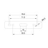 Support de calandre pour NP6, NP180 et ED6 Feux avant VW Caddy