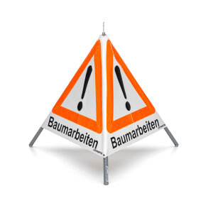 Signal pliable avec symbole davertissement VZ 101 - 70 cm - Travaux délagage - phosphorescent