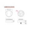Balise B23 (3 boulons) – LED ambre/lentille ambre