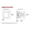 CR06 Lampe davertissement – Bleu (lentille teintée)