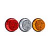 Feu de position et de signalisation latéral R40 rond 40 mm avec support angulaire en option