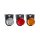 Feu de position et de signalisation latéral R40 rond 40 mm avec support angulaire en option