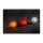 Feu de position et de signalisation latéral R40 rond 40 mm avec support angulaire en option