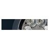 Projecteur de travail D90 rond, focalisé, 1600 lm, 12 V-24 V, câble de 1,5 m