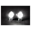 Projecteur de travail D90 rond, large faisceau, 1600 lm, 12 V-24 V, câble de 1,5 m