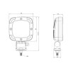 FT-036 SLIM Feu de recul - 1400 lm - Câble de 1,5 m - 12-36 V