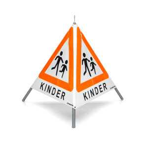 Signal pliable avec symbole davertissement VZ 101 - 70 cm - ENFANTS - phosphorescent