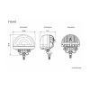 ZoneBeam Feu davertissement ROUGE-ARC