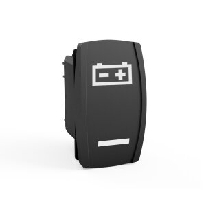 Interrupteur à bascule série VERSIO - jeu de câbles inclus - 12 V/24 V - « Batterie » - 009