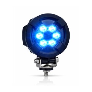 RAPTOR - Fahrwegwarneinrichtung - 138x60mm - 12V/24V - Blaues Warnlicht für Gabelstapler & Stapler Sicherheit