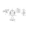 LUCY - Rückleuchte rund - 155x33,5mm - 12V/24V - Blinker