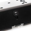 LMN Haltersatz Warnbalken Edelstahl schwarz - universal - niedrige Version