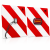 LED-Warntafel-Set 423 × 423 mm – 2 Warntafeln...
