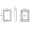 Lumetra LED Multifunktions-Rückleuchte mit Montagerahmen 127x151mm 12V-24V