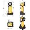 Lampe frontale rechargeable Nightstick INTRANT à tête inclinable  - avec station de recharge - pompiers - ATEX - XPR-5568GX - JAUNE