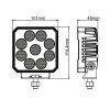 AS3000 - adapté pour DEUTSCH DT - phare de travail - câble de 510 mm