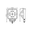 Projecteur de travail avec pied magnétique - 12V/24V - 27W