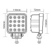 Projecteur de travail avec pied magnétique - 12V/24V - 48W