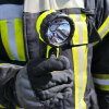 Lampe torche M-FIRE pour pompiers - JAUNE - Tête angulaire - Tête articulée - ATEX
