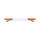 Barre lumineuse ASTER LED - 119 cm avec partie centrale - jaune