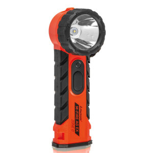 Lampe torche M-FIRE pour pompiers - ROUGE - Tête angulaire - Tête articulée - ATEX