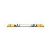 MAGMA FUSION Barre lumineuse LED avec projecteur de travail - double face - 110 cm - jaune clair
