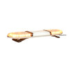 Barre lumineuse ASTER LED - 99 cm avec partie centrale - transparente/jaune