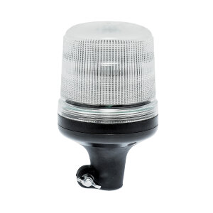 Feu rotatif SESTO - 11 modes de clignotement - transparent/jaune - fixation DIN