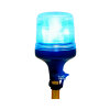 Feu rotatif SESTO - 11 modes de clignotement - transparent/bleu - fixation DIN
